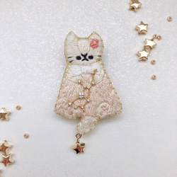 12星座の猫の刺繍ブローチ 7枚目の画像