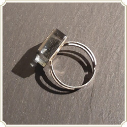 ミラータイルリング シルバー フリーサイズ ストーン フリーサイズ 指輪 8枚目の画像