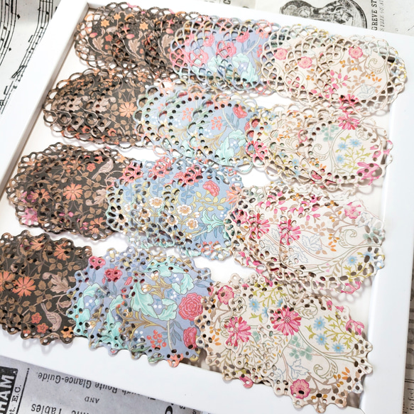 コラージュ素材 コラージュペーパー ヴィンテージフラワー36枚 コラージュ素材 コラージュペーパー ヴィンテージフラワー36枚 【公式