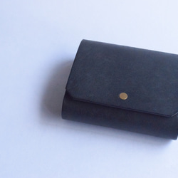 [受注生産品] No.010M [Half Wallet] 黒(BLACK) 1枚目の画像