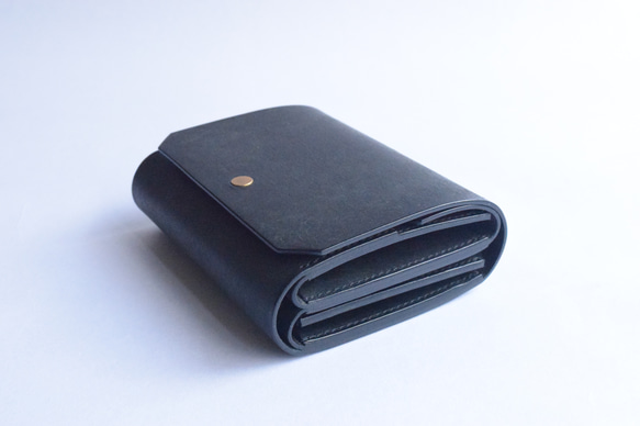 [受注生産品] No.010M [Half Wallet] 黒(BLACK) 2枚目の画像