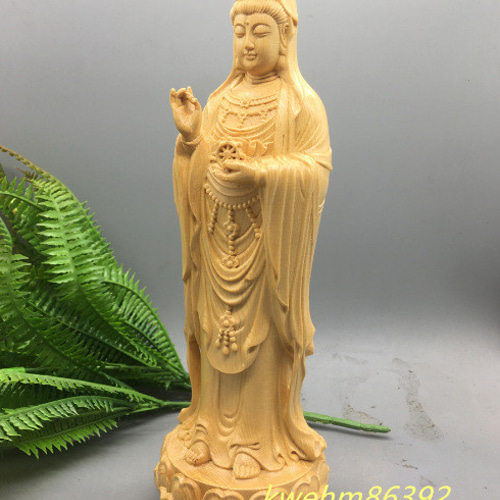 南海观音 極上品 木彫仏像 観音菩薩 商売繁盛 仏教工芸品 職人手作り
