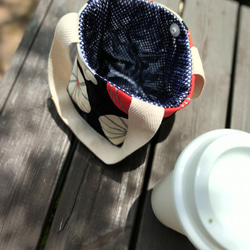 「私のコーヒーバッグ」 保冷保温機能付き裏地使用！あると便利‼︎ ドリンクホルダー　 3枚目の画像