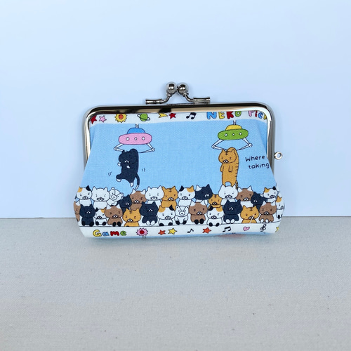 終売】＊訳あり(サンプル品)＊コンパクトな親子がま口財布＊UFO  