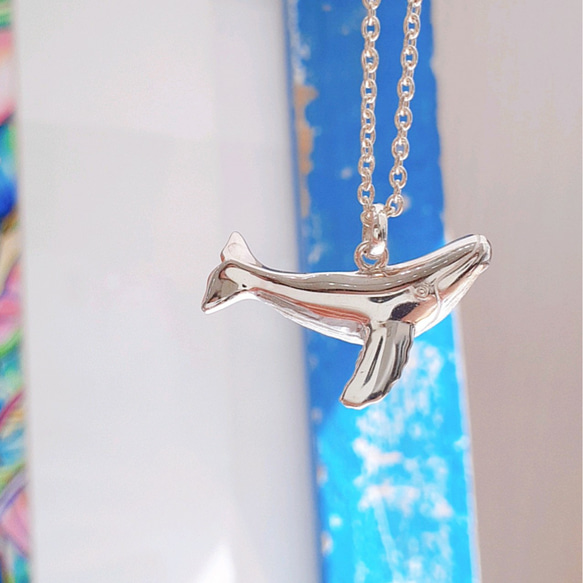 ふくまるクジラ尾モチーフk14ネックレストップ クジラ ペンダントトップ 】クジラネックレス クジラ