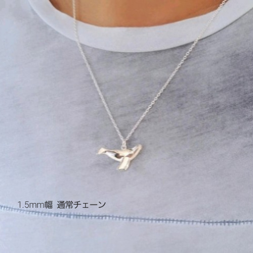 クジラ ペンダントトップ 】クジラネックレス クジラアクセサリー