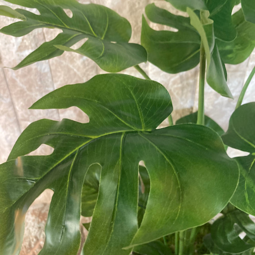 光触媒 人工観葉植物 ウォールグリーン フェイク フラワー モンステラ