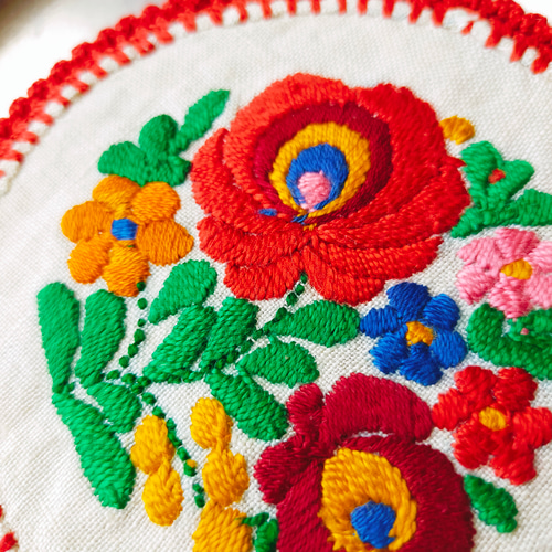 no.5 ハンガリー刺繍 ヴィンテージ 手刺繍 リメイク素材