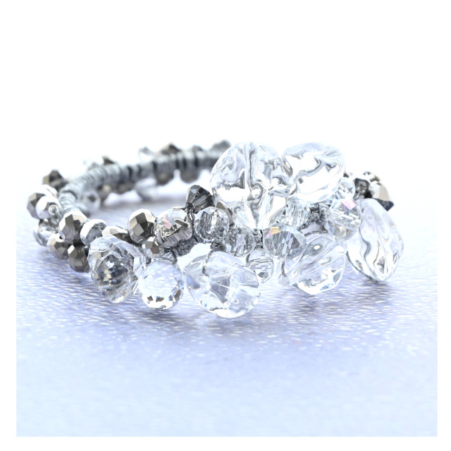 氷 ビジュー シュシュ＊ブレスレット