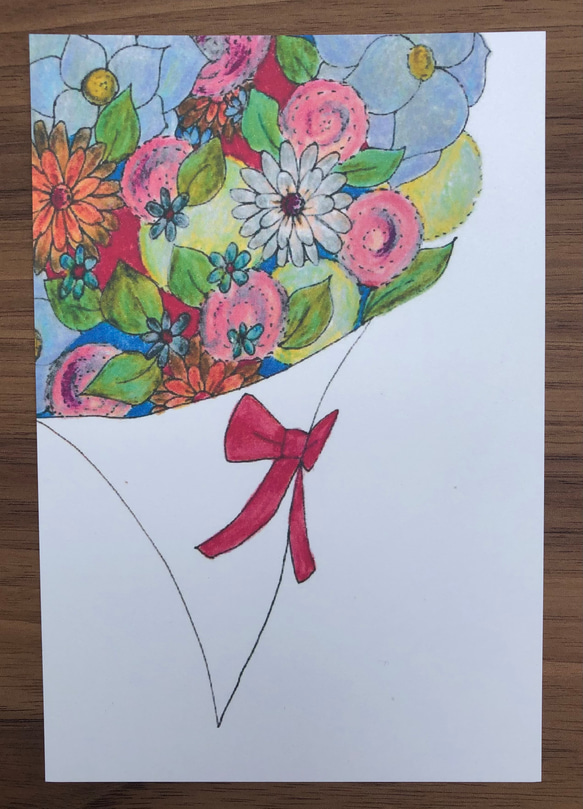 ポストカード/色とりどりの花たち/５枚セット 6枚目の画像