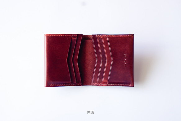 No.40 Folded Wallet【MAHOGANY BROWN】 4枚目の画像