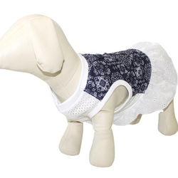 犬服 ペット服 夏 メッシュ クール 接触冷感 タンクトップ スカート コーギー フレブル 小型犬 中型犬 4枚目の画像