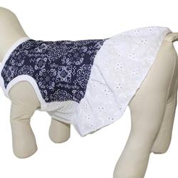 犬服 ペット服 夏 メッシュ クール 接触冷感 タンクトップ スカート コーギー フレブル 小型犬 中型犬 5枚目の画像