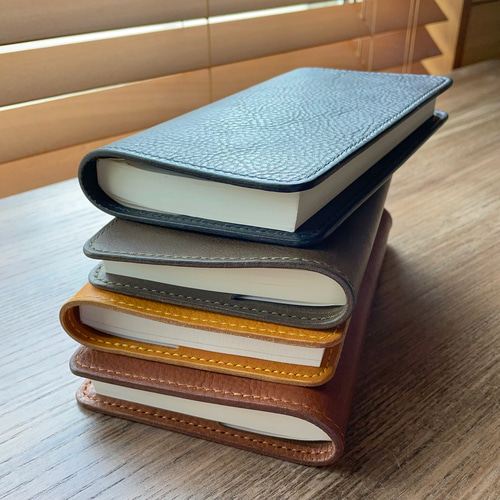 新書判サイズ》レザーブックカバー（ネブラスカ） ブックカバー I.D.E