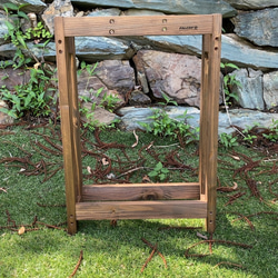 サイズオーダー可】【引取可能】無垢材 ラダータイプの傘かけ（飾り棚