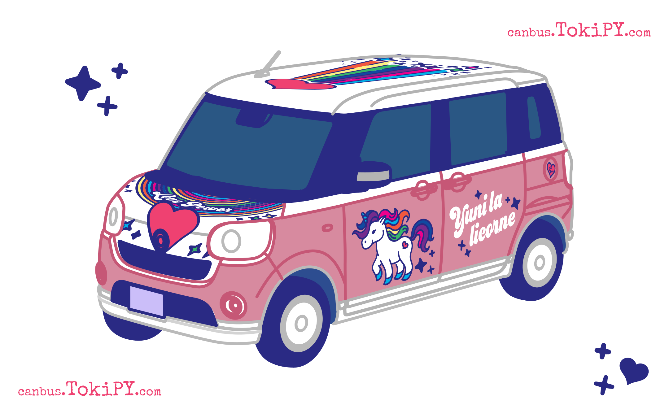 ダイハツムーブキャンバス - Yuni the unicorn