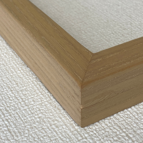 受注制作］天然木 無垢 タモ(アッシュ） デッサン額 太子サイズ サイズ