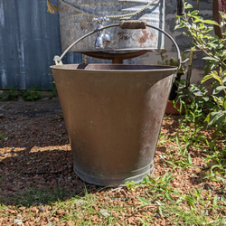 アンティークな家/ ガーデニング 水やり/ アンティークバケツ（Ver.2） エコ ガーデン 銅製 バケツ/ #雨水 3枚目の画像