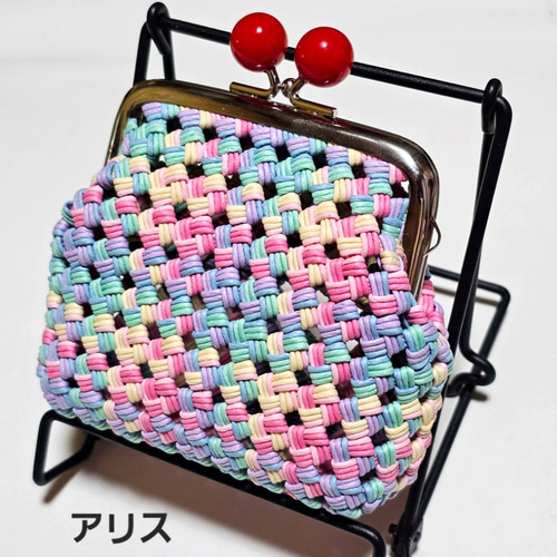 8.5cmふっくらフォルムの【あめ玉がま口小銭入れ(縦長)】 財布