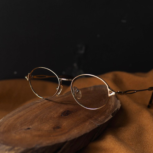 金沙弧三角バスケット空の楕円形の細いフレームメタルフレーム