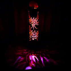 竹ランプ　〜〜華の窓〜〜　その日の気分で２つの美しさが楽しめる 竹あかり 彩と華 〜〜百花繚乱〜〜 2つの美しさが楽しめる