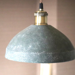 緑青/陶器ペンダントランプ シーリングライト・ペンダントライト