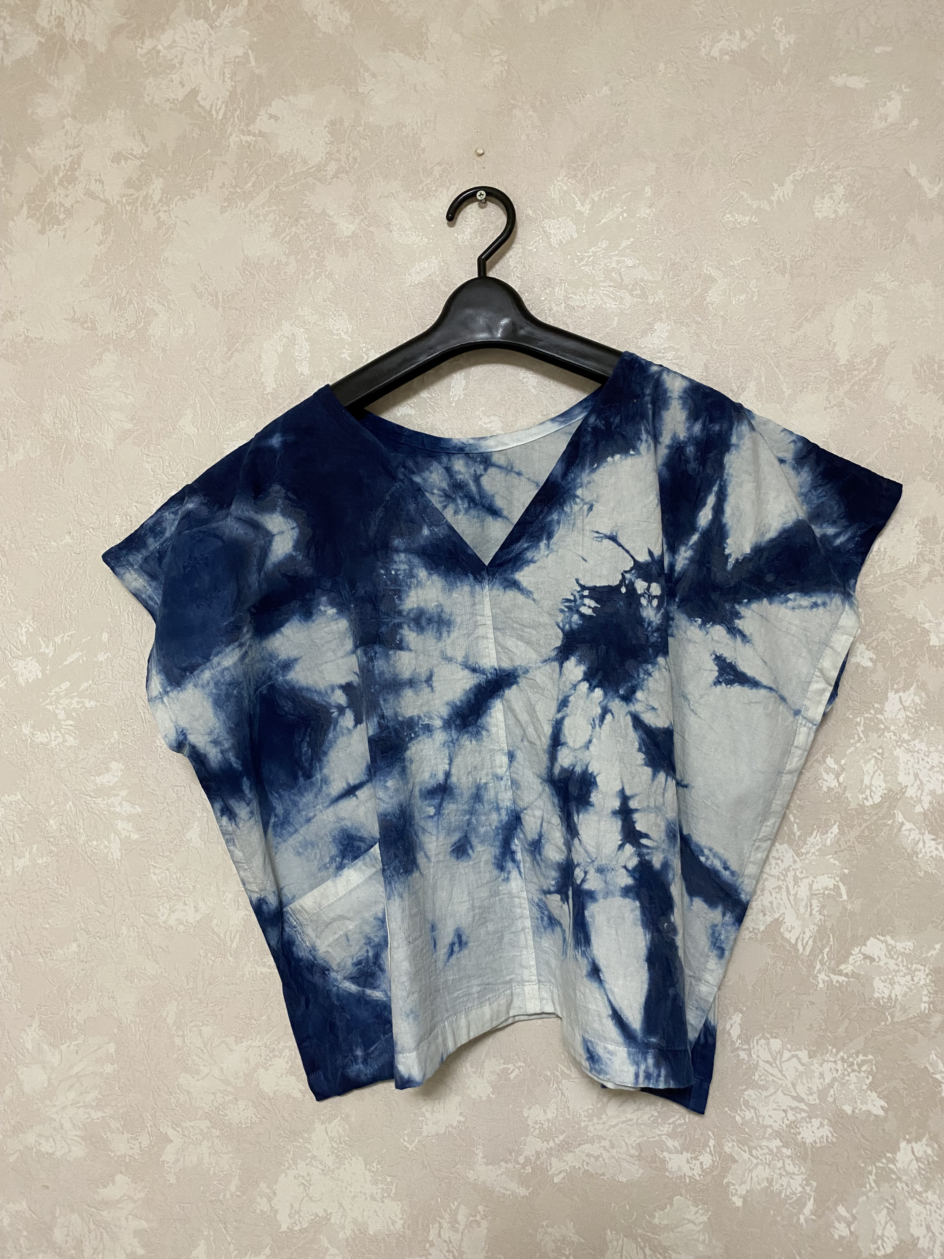 藍染めブラウス(絞り染め)   3