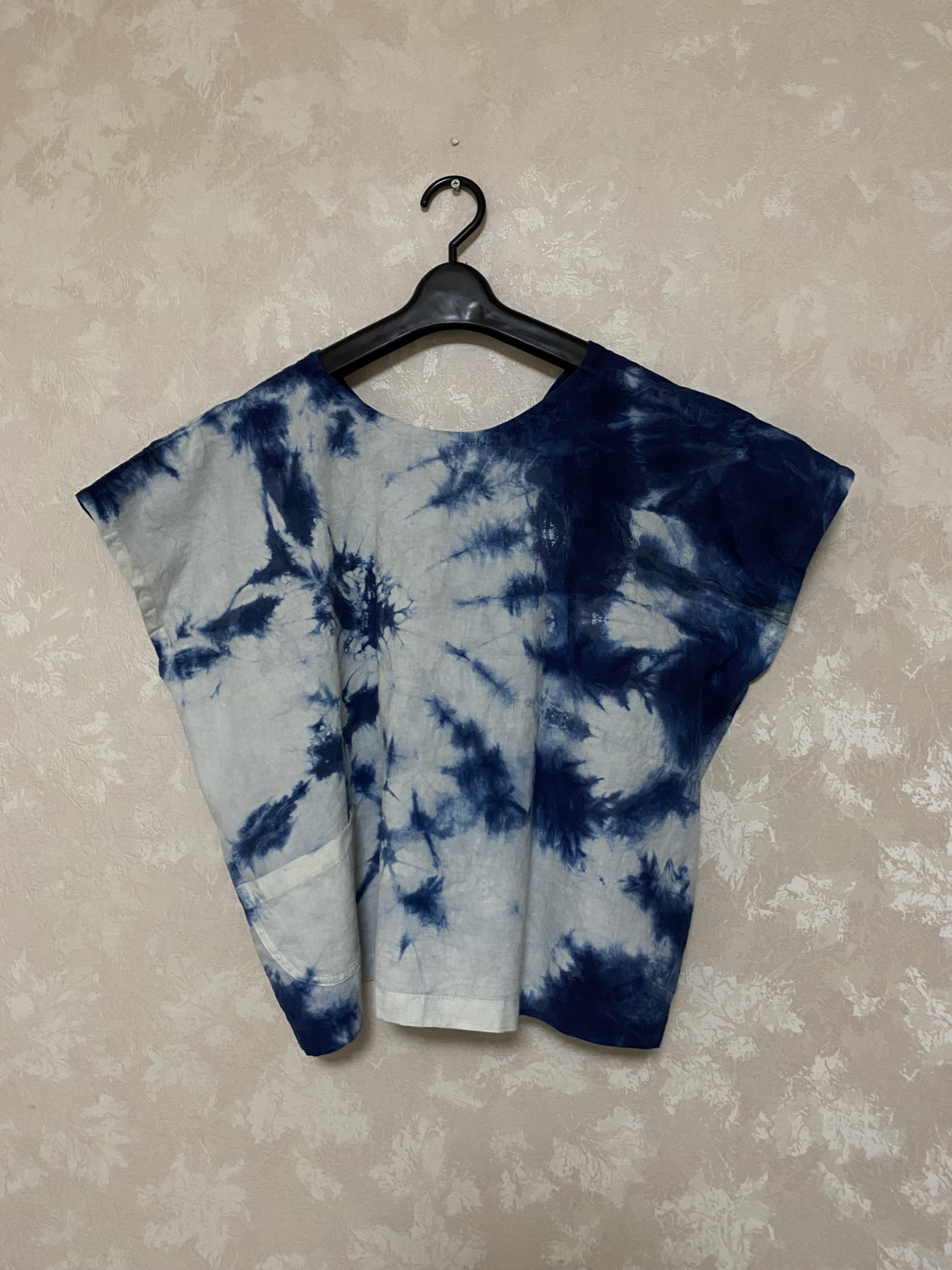 藍染めブラウス(絞り染め)   3