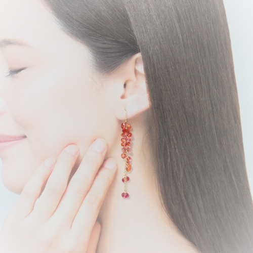 受注生産」ファルファーレビーズデザインイヤリングorピアス