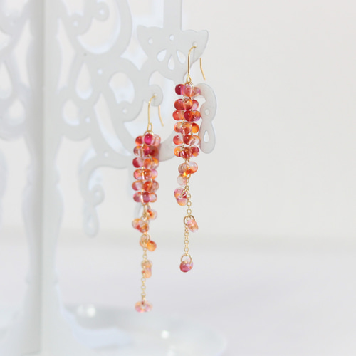 受注生産」ファルファーレビーズデザインイヤリングorピアス