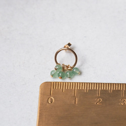 14kgf 微金圈耳環 東菱玉 | 1.5cm 第4張的照片
