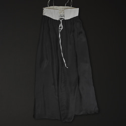 Corset Camisole dress/ Kids130-150cm / Ivory×gray plum 3枚目の画像