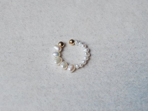 珍珠 可調式2way耳骨夾 | 淡水珍珠 第1張的照片