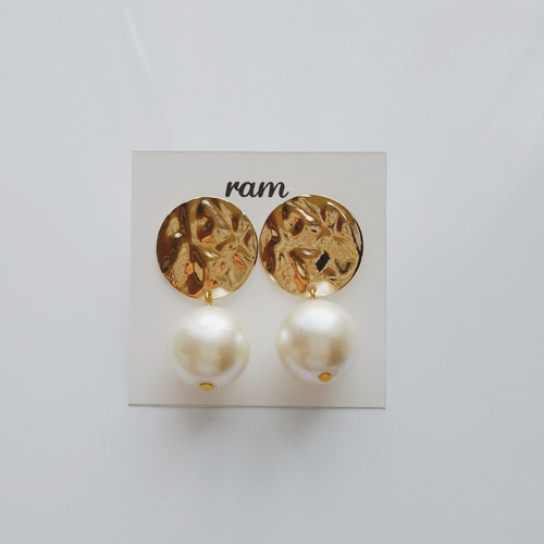 ♡986 ゴールド×パールピアス ピアス（その他） ram?プロフ必読です 