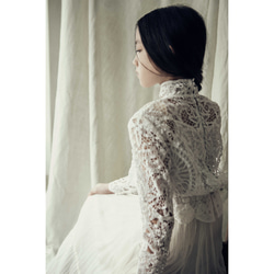 ”Wistaria” separate dress/ Kids130-140cm / White 4枚目の画像