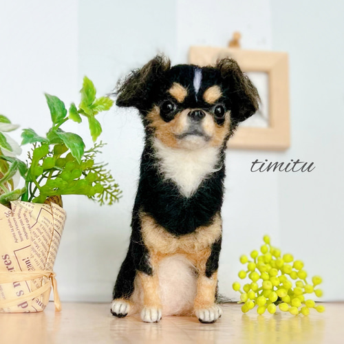 オーダー品　羊毛フェルト犬 羊毛フェルト犬 オーダー 《休止中m(__)m》 ハンドメイド