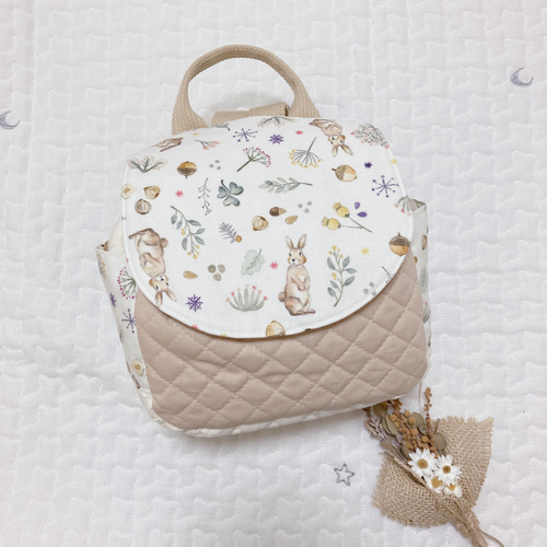 名入れ可】森のうさぎのベビーリュック リュック・バックパック HARUHi