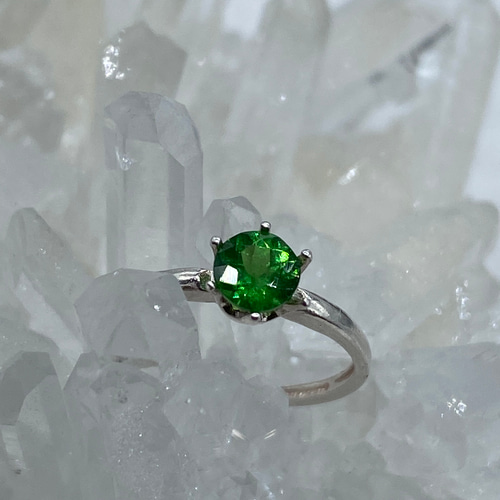 ☆SO☆ツァボライト（グリーンガーネット）のシンプルリング 指輪