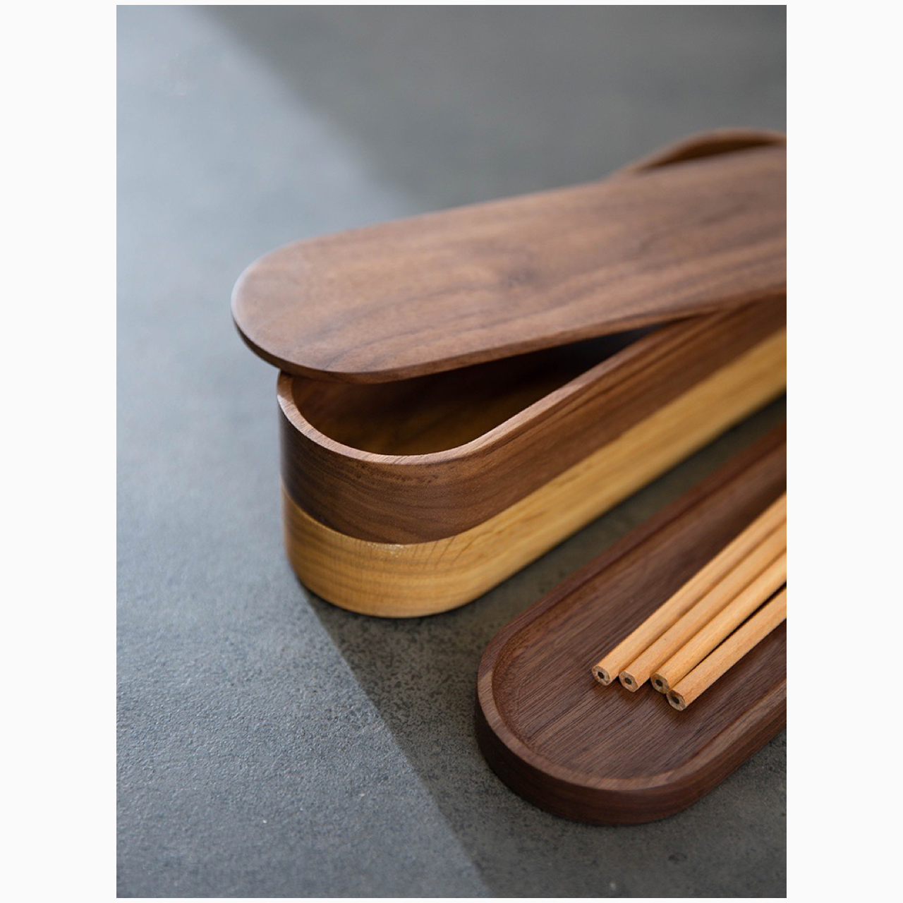 受注生産 職人手作り ペンケース 木製筆箱 小物入れ ギフト オフィス 無垢材 木製雑貨 収納 おうち時間 LR2018