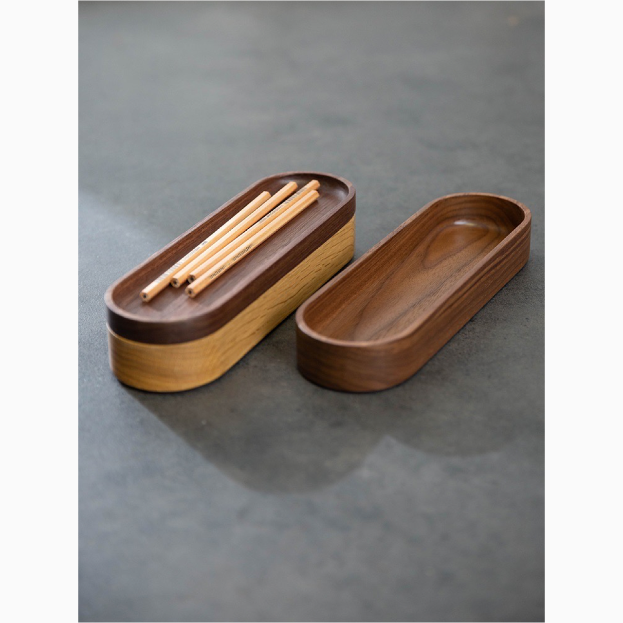 受注生産 職人手作り ペンケース 木製筆箱 小物入れ 木製 ギフト 無垢材 木工 天然木 おうち時間 家具 収納 LR