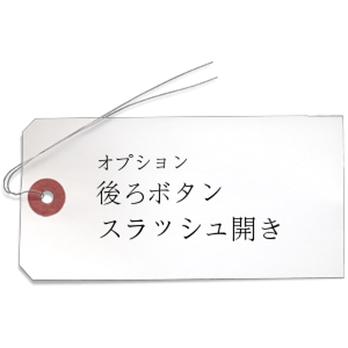 オプション*後ろボタン スラッシュ開き (単品購入不可） その他 