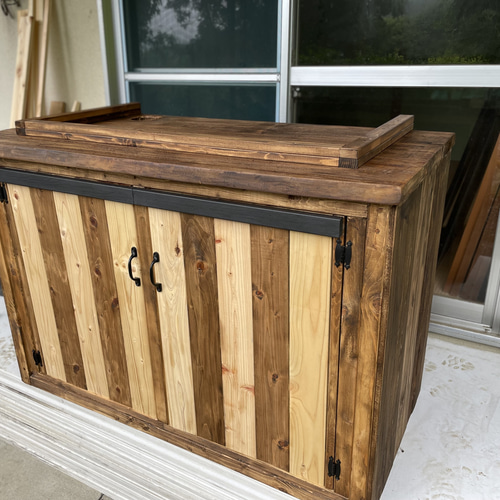 木製家具　水槽台 マーフィード 水槽台 ウッドラック refine 600×450ー2(クリア)60cm水槽