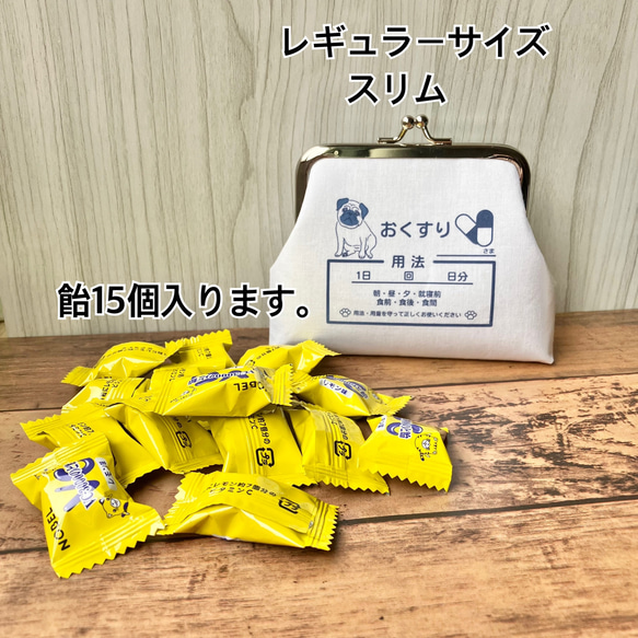 【受注製作】名入れ 柴犬 がま口 小銭入れ  わんわんクリニック レギュラーサイズ スリムタイプ 4枚目の画像