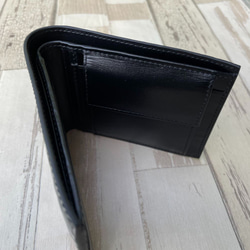 【rank 特S】【ブラック×ブラック】シャイニング クロコダイル クロコ 財布 メンズ レディース 本物 二つ折り財布 10枚目の画像