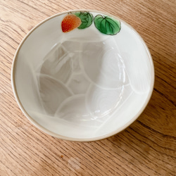 京焼・清水焼 ご飯茶碗 小 (いちご) 6枚目の画像