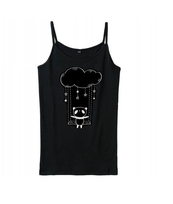 THEREDTHREAD S cross camisole curve　黒 THEREDTHREAD / ザレッドスレッド】S cross camisole curve