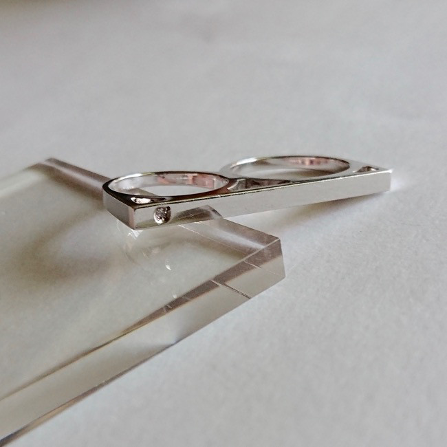 【G2MIX】Silver925 2フィンガーリング （サイズ 5号&9号）