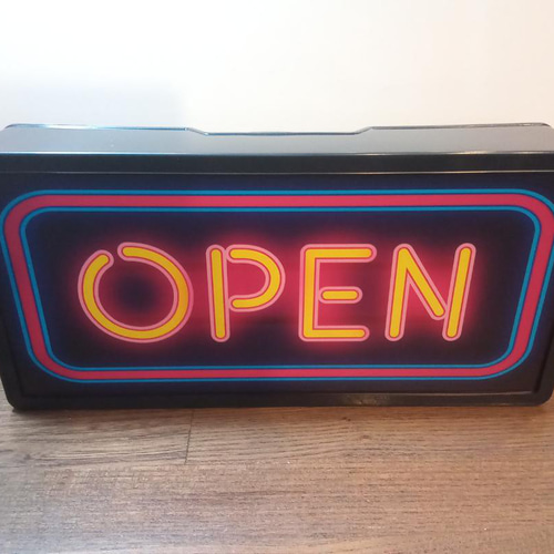 OPEN アメリカン オープン 開店 営業中 店舗 テーブル