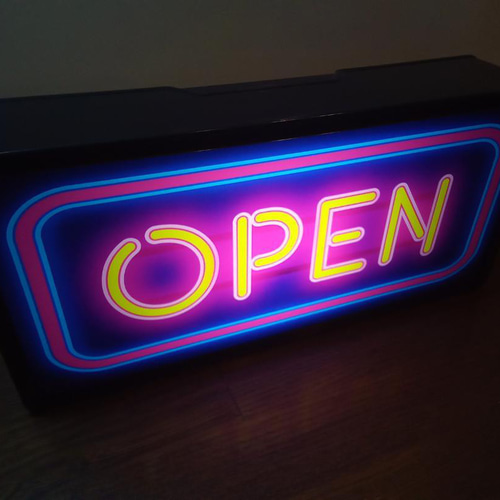 楽天市場】オープン 24時間営業 OPEN 矢印型のデザイン LED