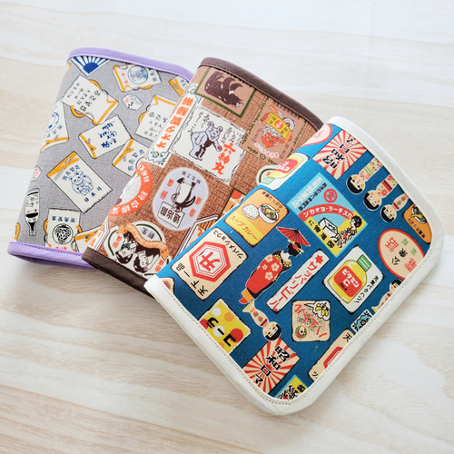 新タイプ【おもしろ柄×昭和レトロ】通帳ケース、母子手帳ケース その他